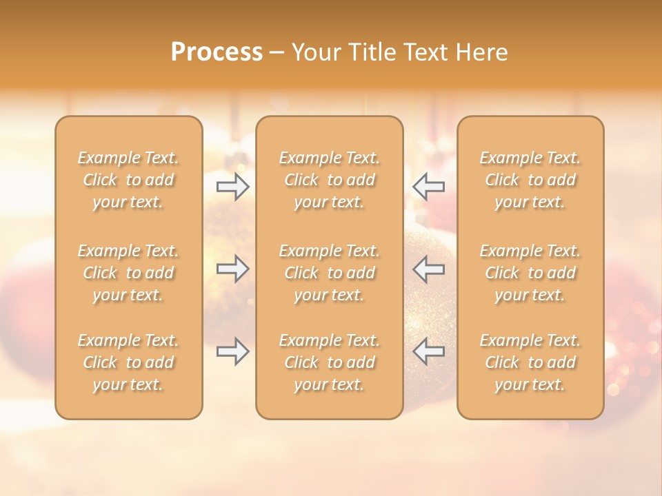 Gold Glass Bauble PowerPoint Template