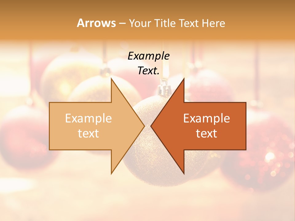 Gold Glass Bauble PowerPoint Template
