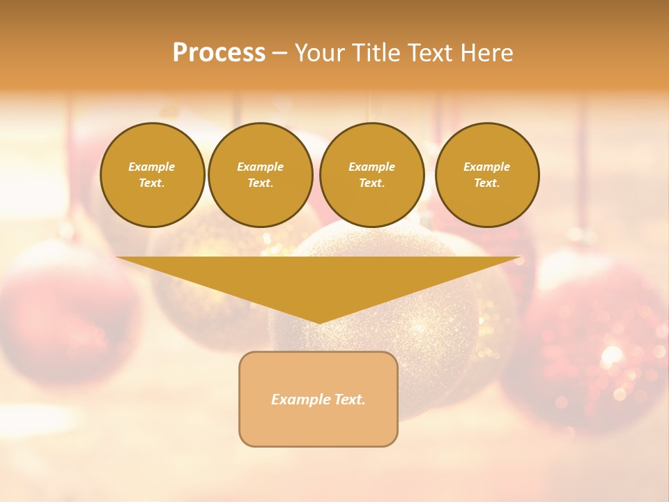 Gold Glass Bauble PowerPoint Template