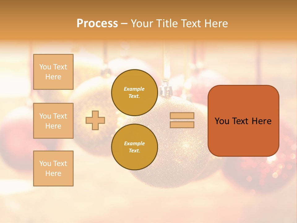 Gold Glass Bauble PowerPoint Template