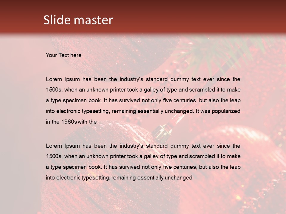 Bauble Object Sphere PowerPoint Template