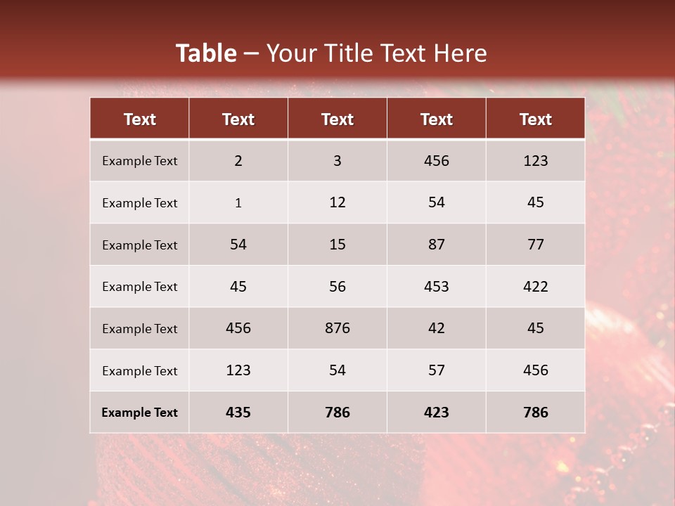 Bauble Object Sphere PowerPoint Template