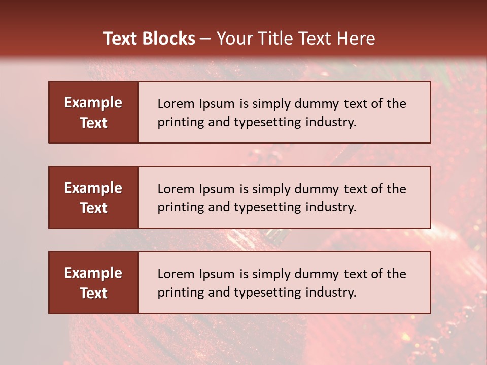 Bauble Object Sphere PowerPoint Template