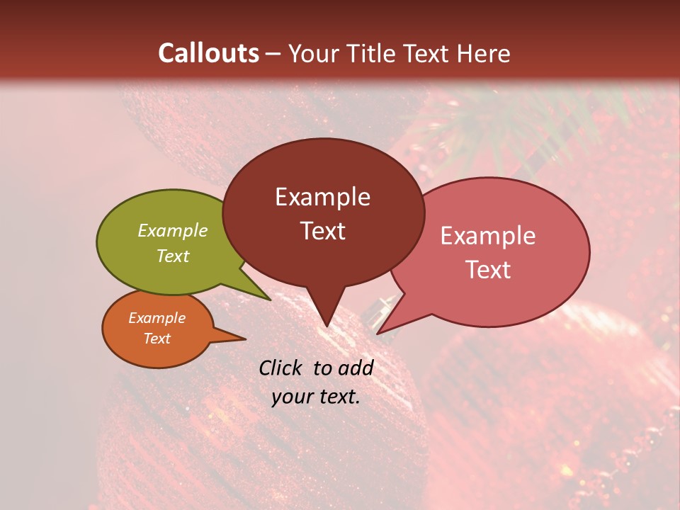 Bauble Object Sphere PowerPoint Template