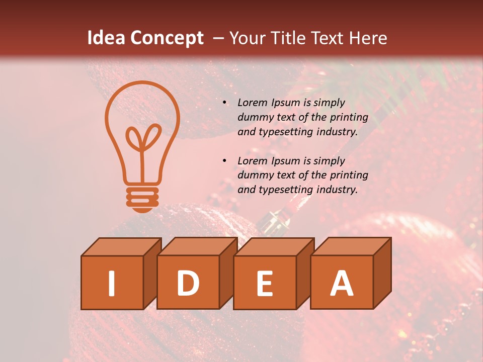 Bauble Object Sphere PowerPoint Template