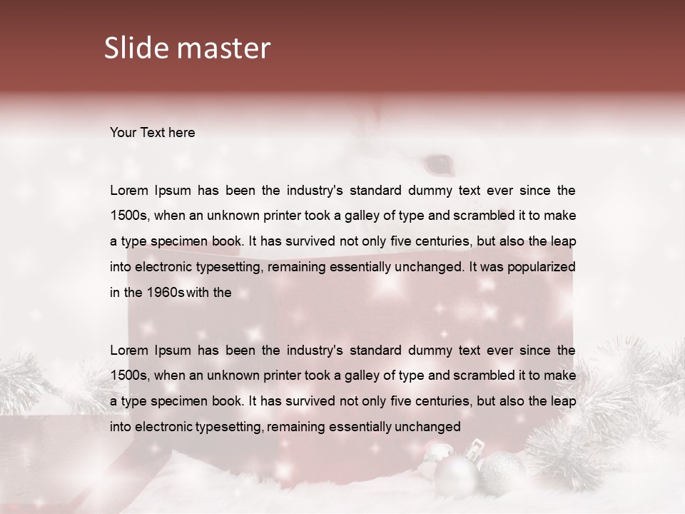 Christmas Decoration Xmas PowerPoint Template