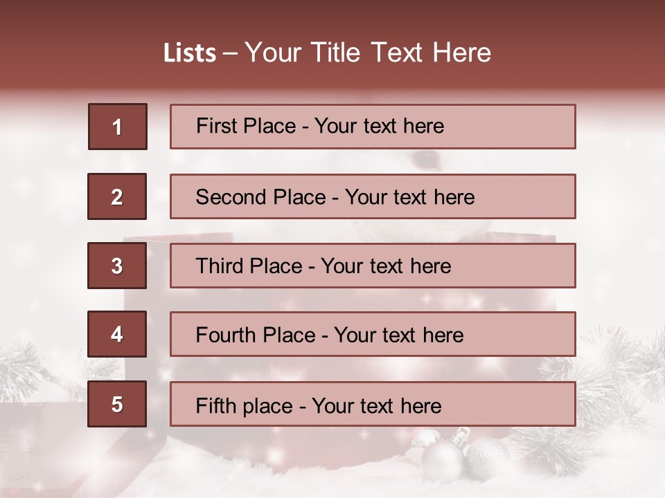 Christmas Decoration Xmas PowerPoint Template
