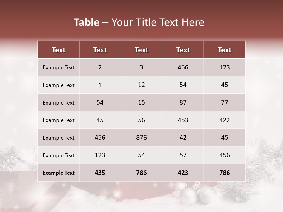 Christmas Decoration Xmas PowerPoint Template