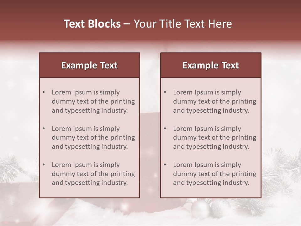 Christmas Decoration Xmas PowerPoint Template