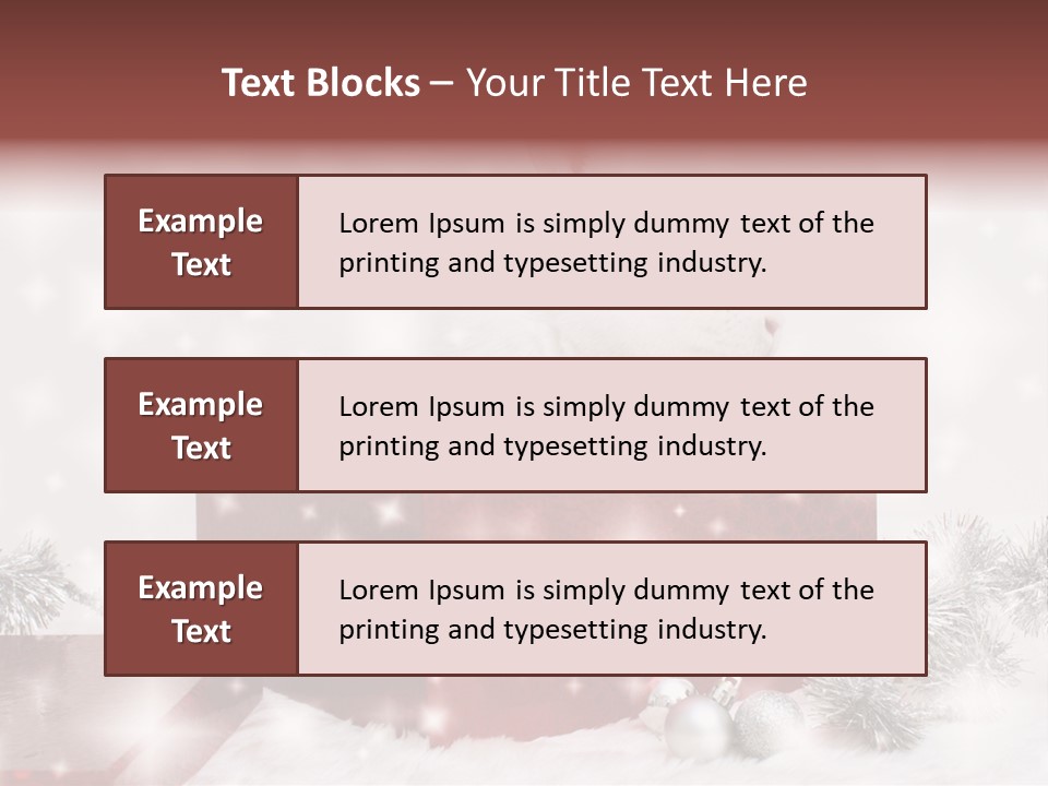 Christmas Decoration Xmas PowerPoint Template