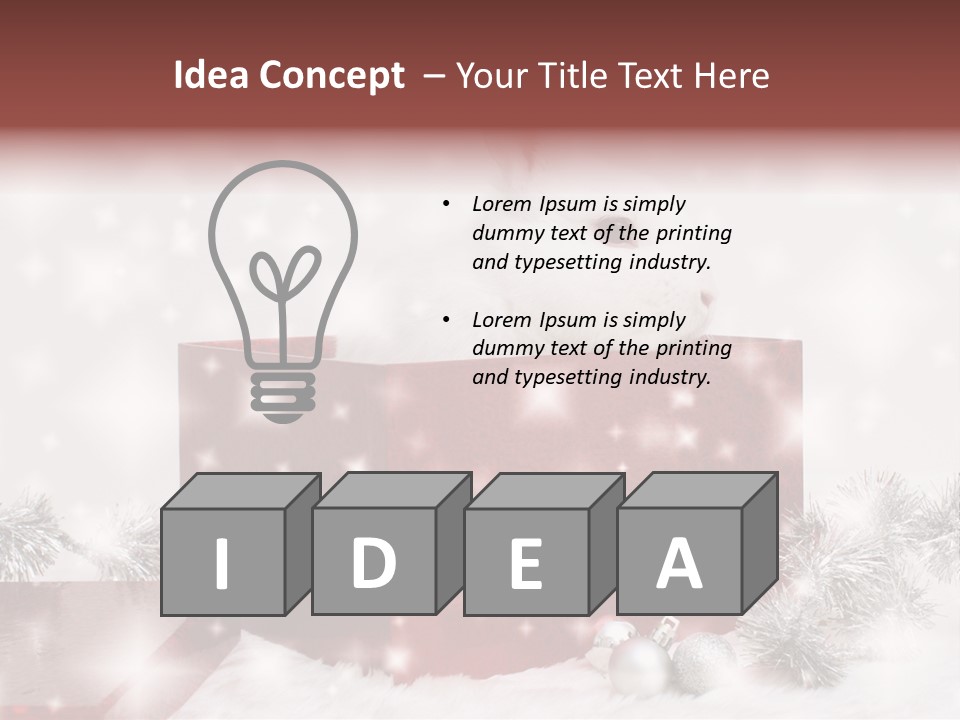 Christmas Decoration Xmas PowerPoint Template