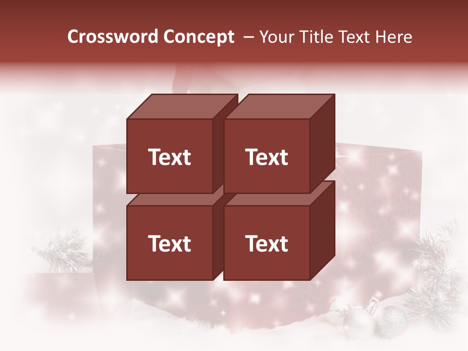 Snowflake Rabbit Pet PowerPoint Template