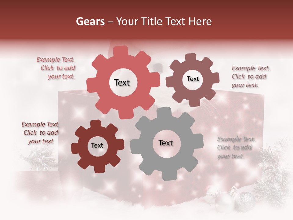 Snowflake Rabbit Pet PowerPoint Template