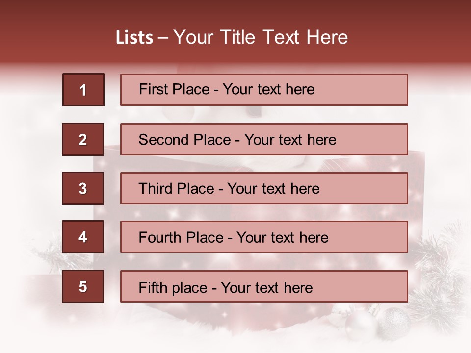 Snowflake Rabbit Pet PowerPoint Template