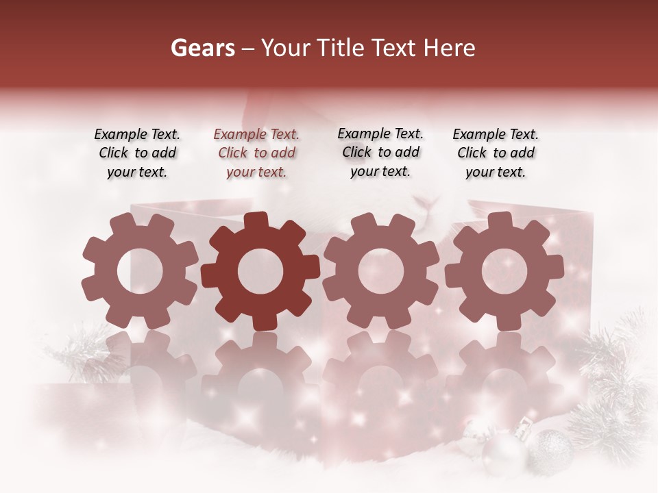 Snowflake Rabbit Pet PowerPoint Template