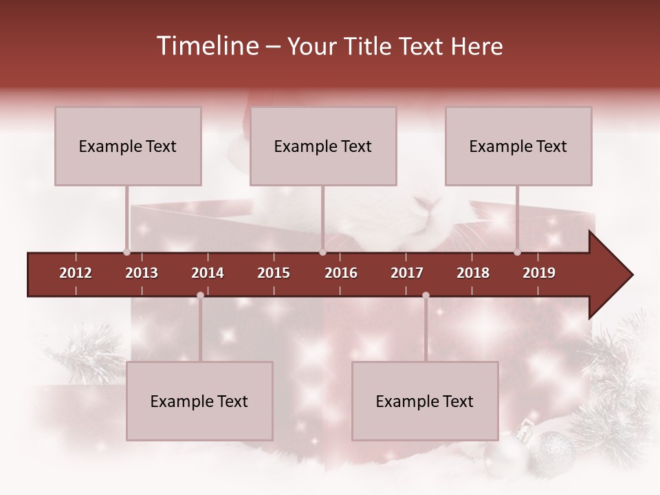 Snowflake Rabbit Pet PowerPoint Template