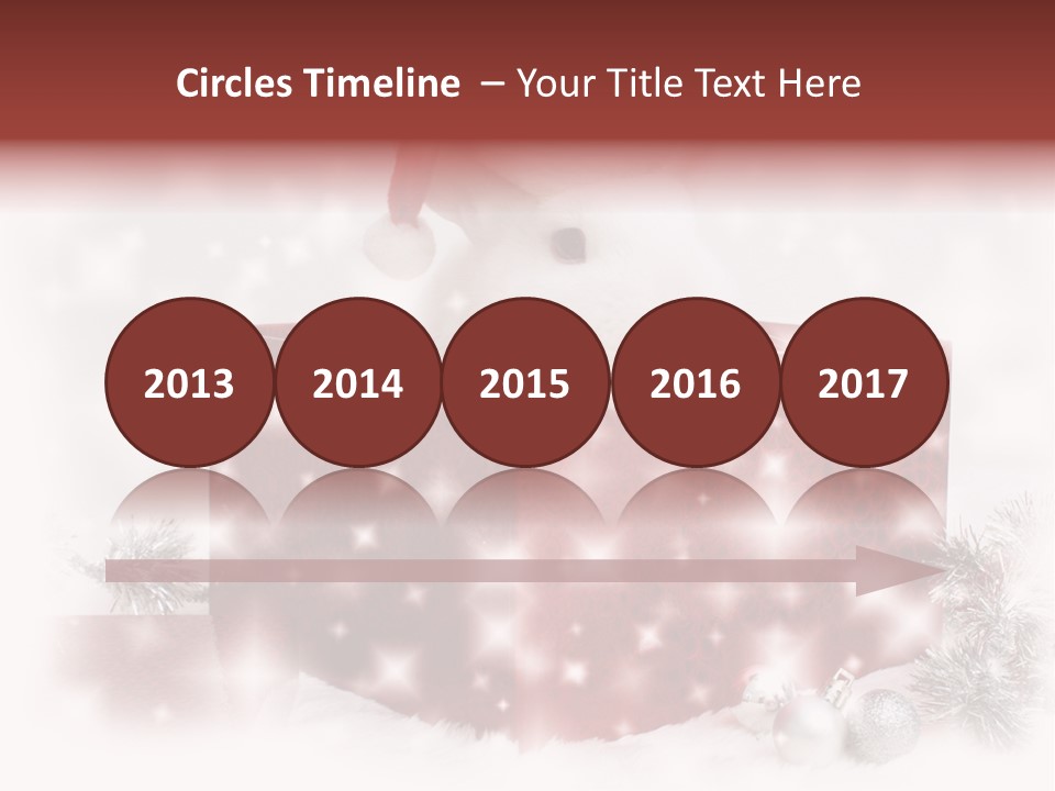 Snowflake Rabbit Pet PowerPoint Template