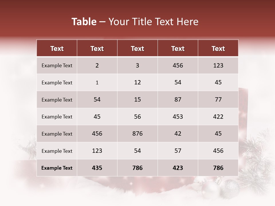 Snowflake Rabbit Pet PowerPoint Template