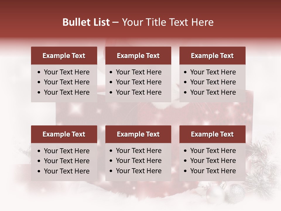 Snowflake Rabbit Pet PowerPoint Template