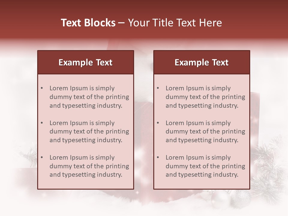 Snowflake Rabbit Pet PowerPoint Template