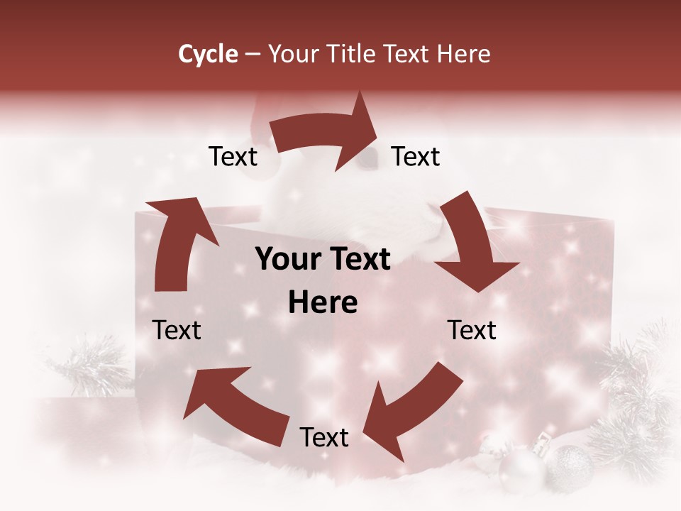 Snowflake Rabbit Pet PowerPoint Template