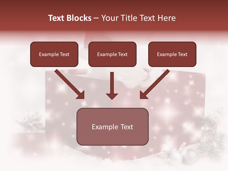 Snowflake Rabbit Pet PowerPoint Template