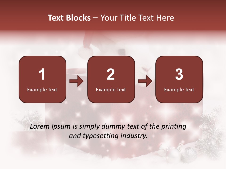 Snowflake Rabbit Pet PowerPoint Template