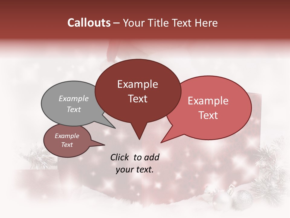 Snowflake Rabbit Pet PowerPoint Template