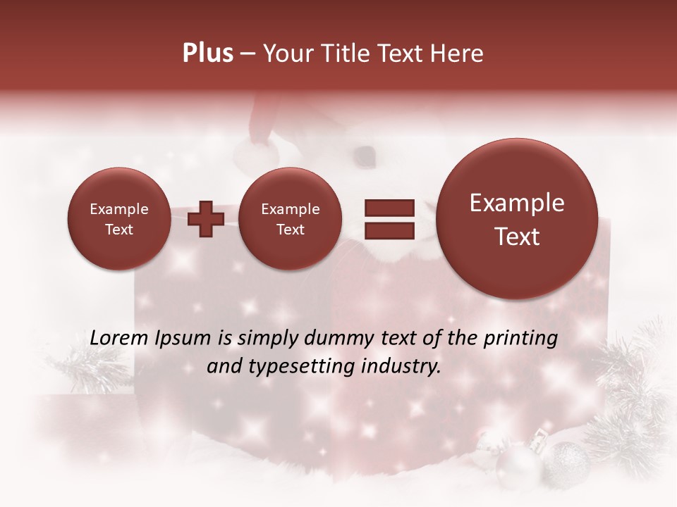 Snowflake Rabbit Pet PowerPoint Template