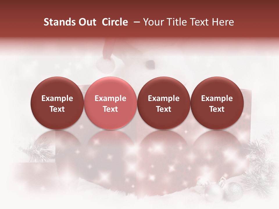 Snowflake Rabbit Pet PowerPoint Template