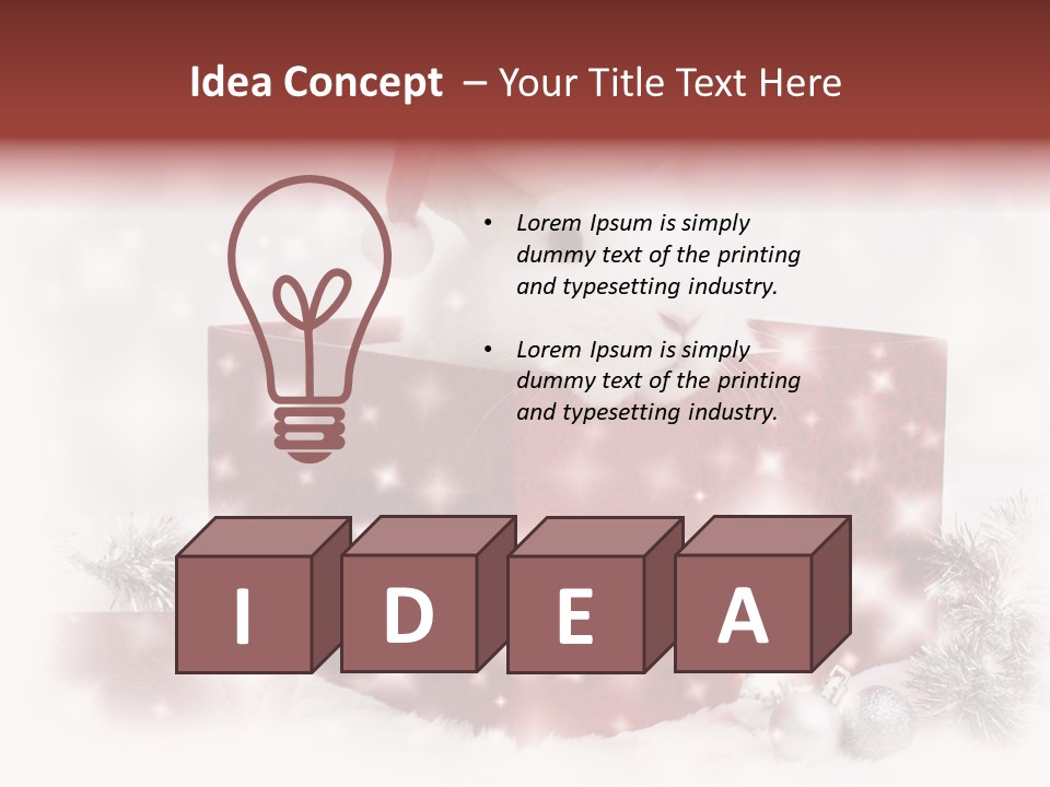 Snowflake Rabbit Pet PowerPoint Template