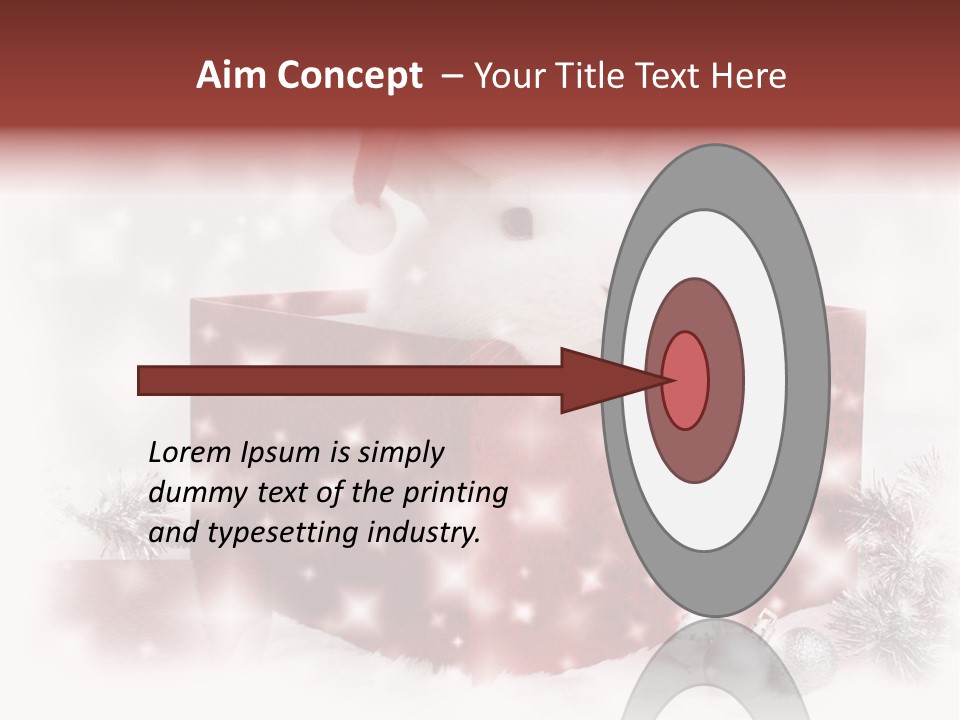 Snowflake Rabbit Pet PowerPoint Template