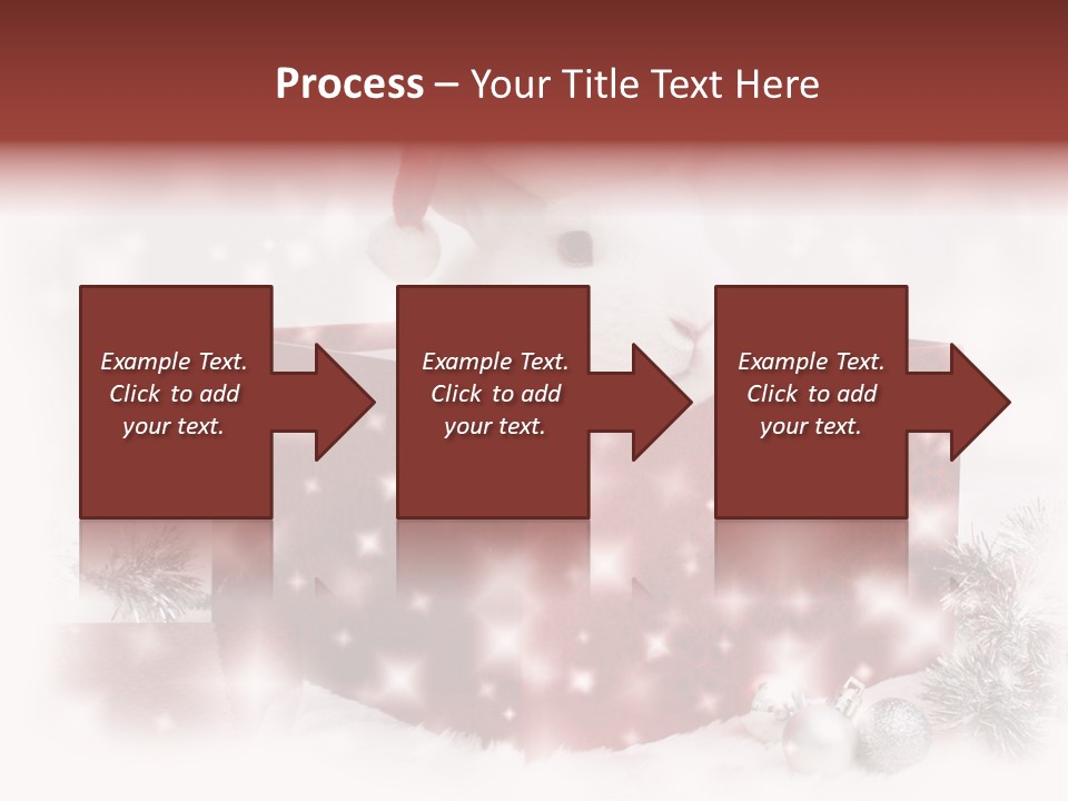 Snowflake Rabbit Pet PowerPoint Template