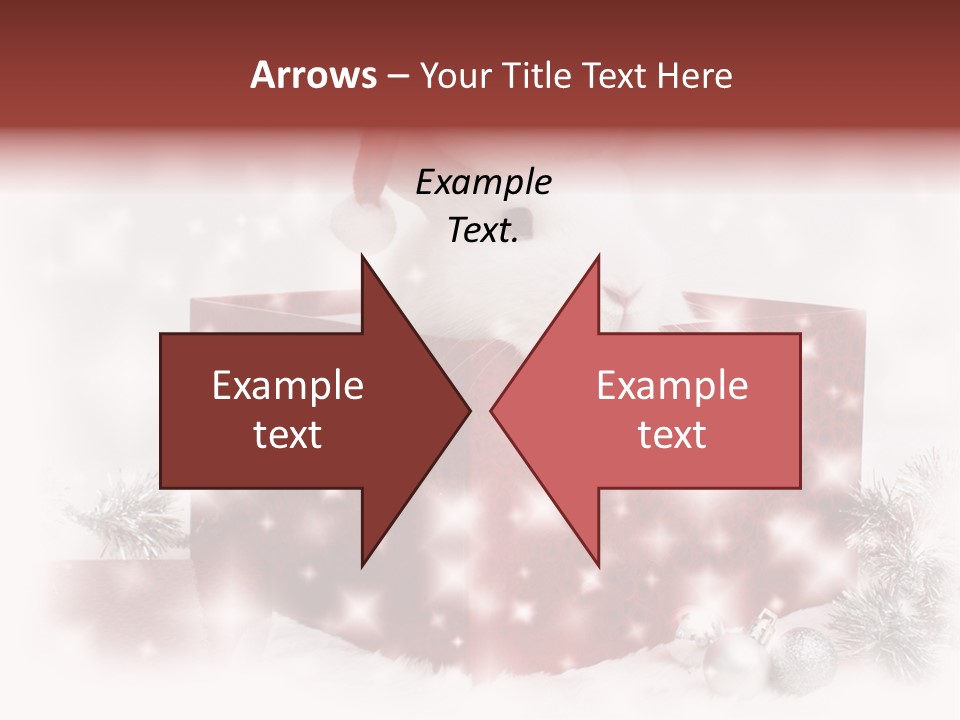 Snowflake Rabbit Pet PowerPoint Template