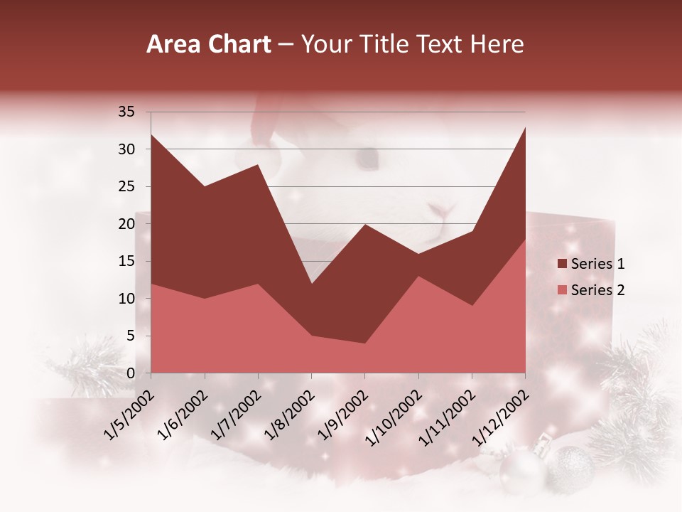 Snowflake Rabbit Pet PowerPoint Template