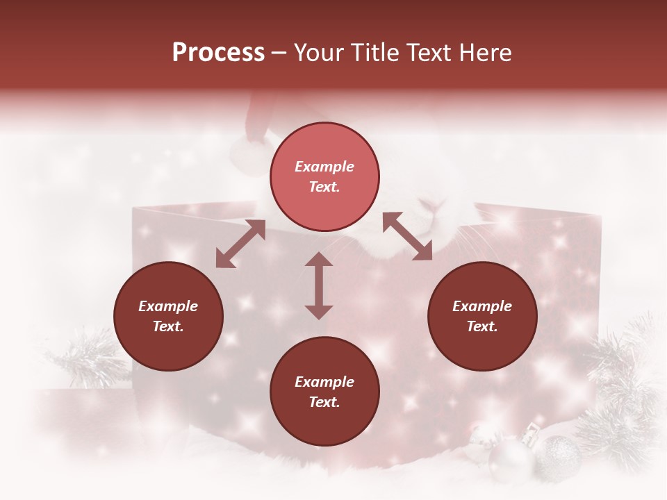 Snowflake Rabbit Pet PowerPoint Template