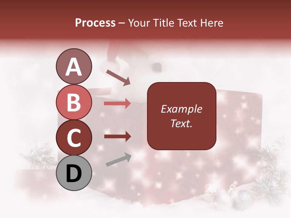 Snowflake Rabbit Pet PowerPoint Template