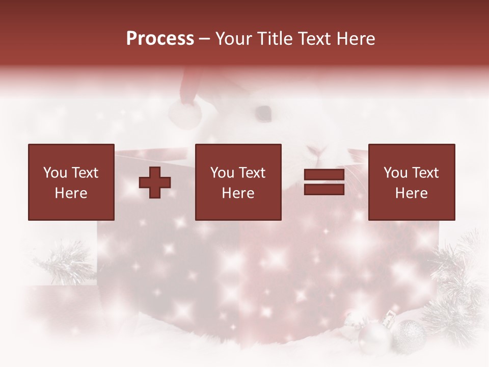 Snowflake Rabbit Pet PowerPoint Template