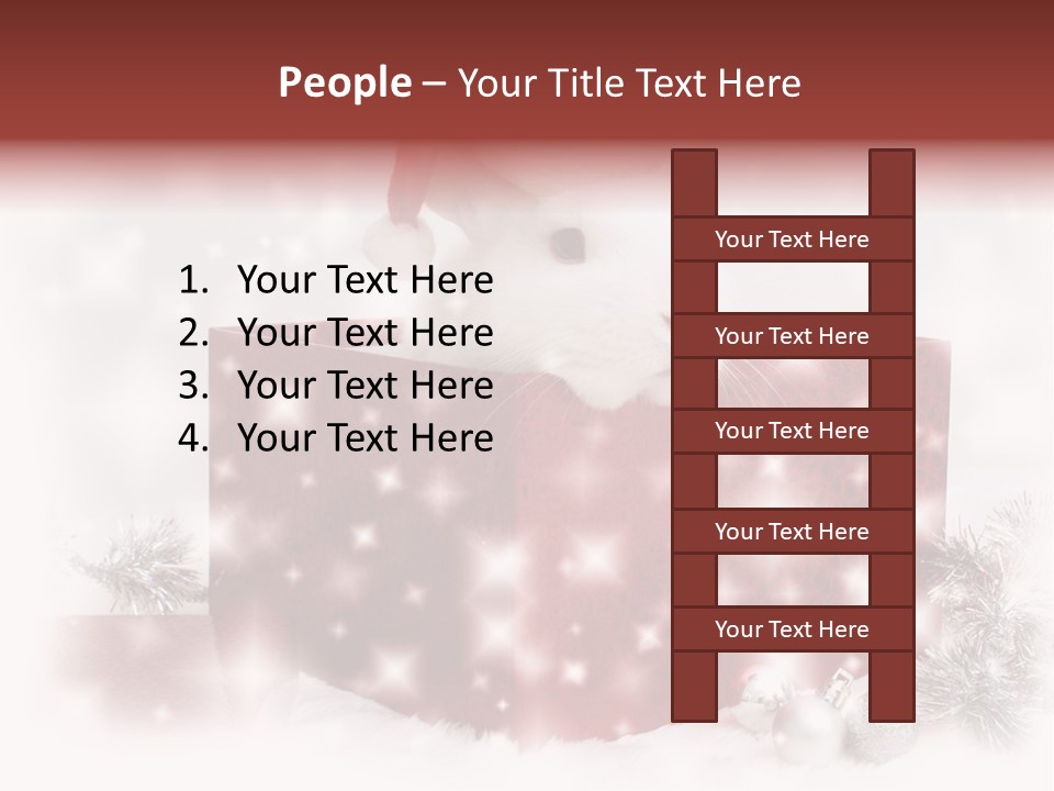 Snowflake Rabbit Pet PowerPoint Template