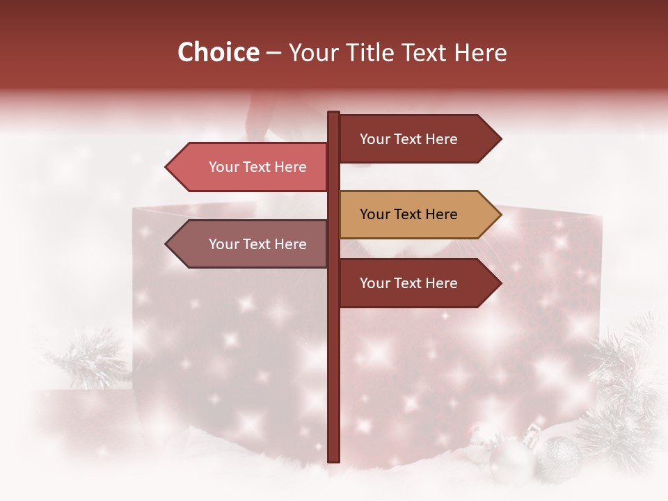 Snowflake Rabbit Pet PowerPoint Template