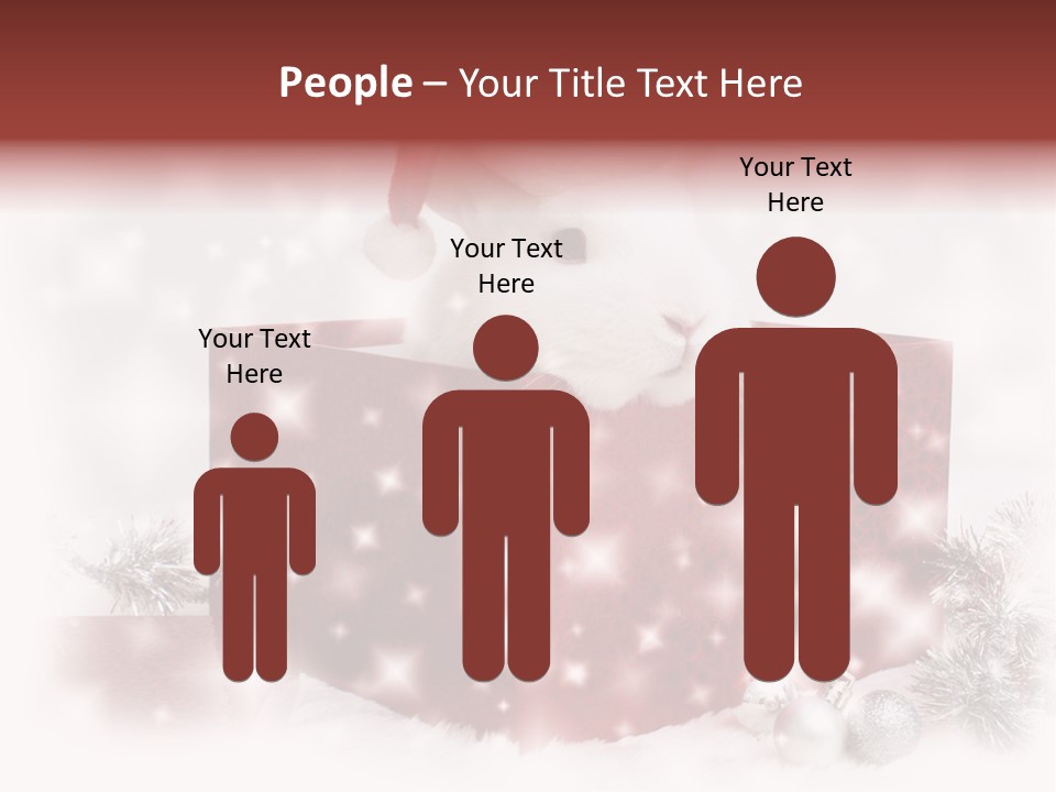 Snowflake Rabbit Pet PowerPoint Template