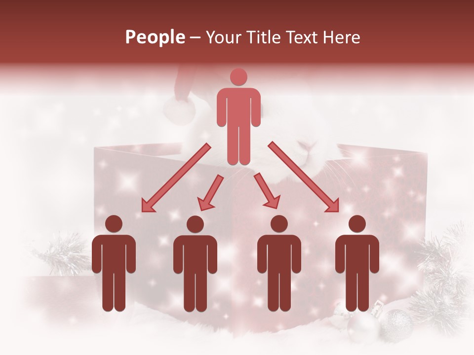 Snowflake Rabbit Pet PowerPoint Template