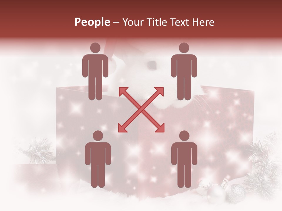 Snowflake Rabbit Pet PowerPoint Template