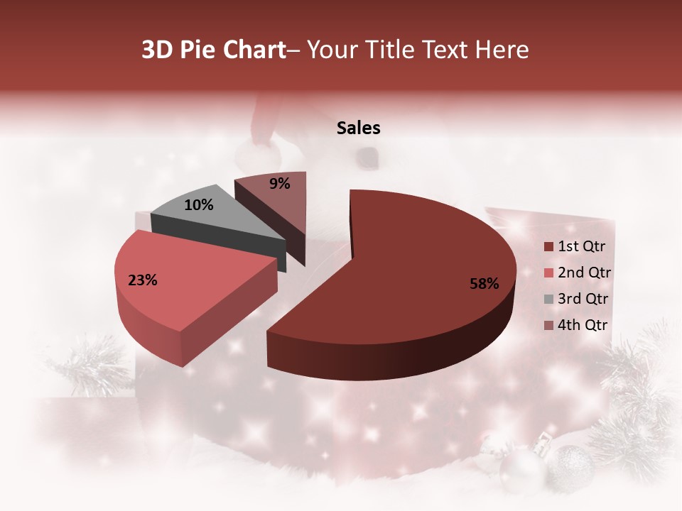 Snowflake Rabbit Pet PowerPoint Template