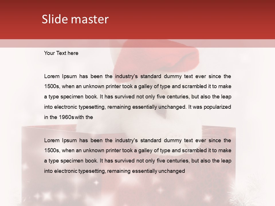 Gift Cute Rabbit PowerPoint Template