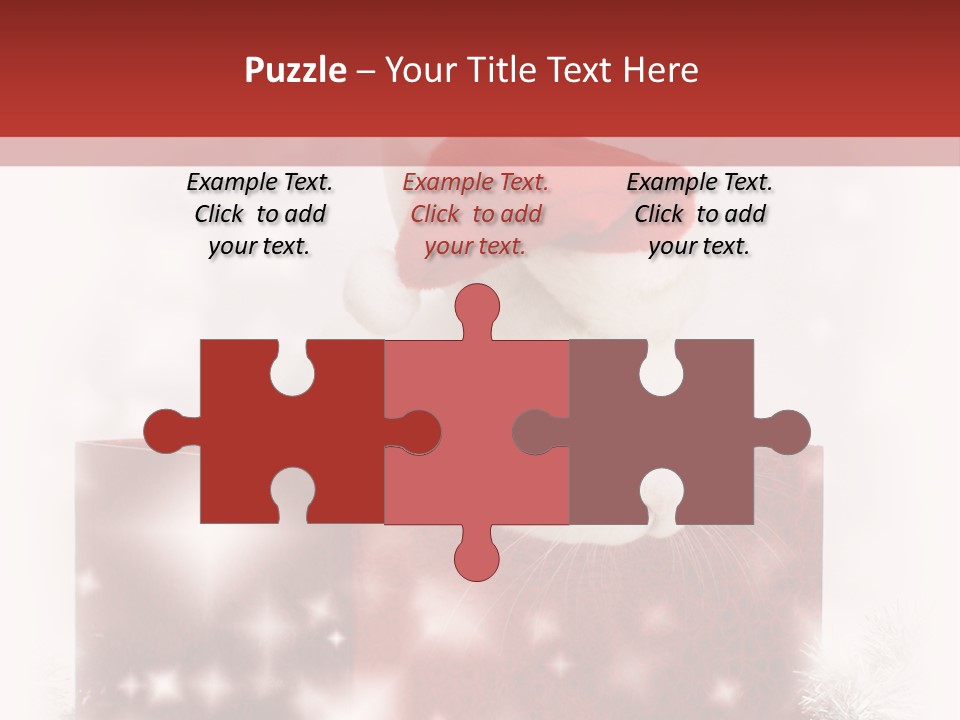 Gift Cute Rabbit PowerPoint Template