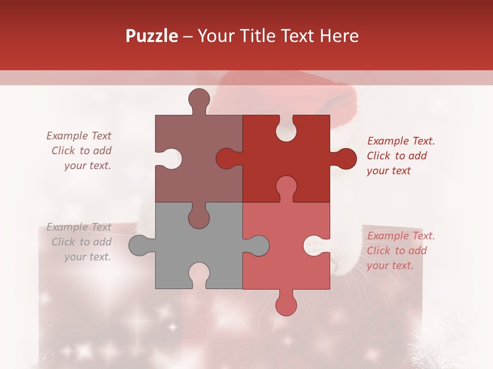 Gift Cute Rabbit PowerPoint Template