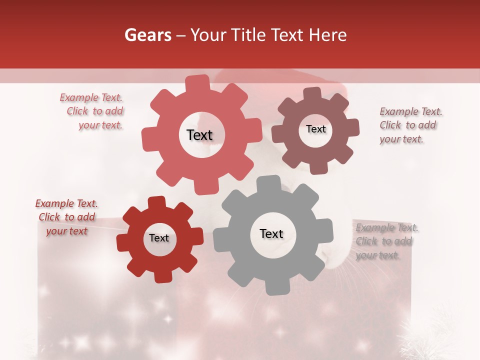 Gift Cute Rabbit PowerPoint Template