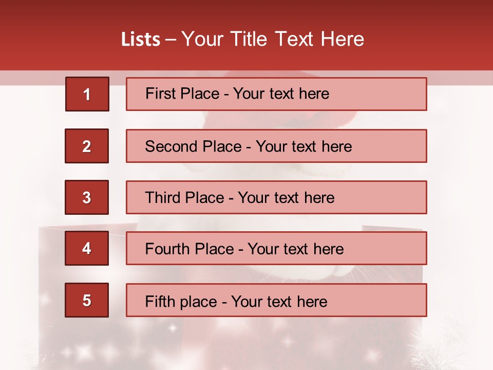 Gift Cute Rabbit PowerPoint Template