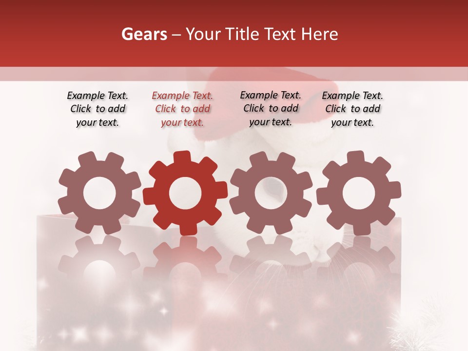 Gift Cute Rabbit PowerPoint Template